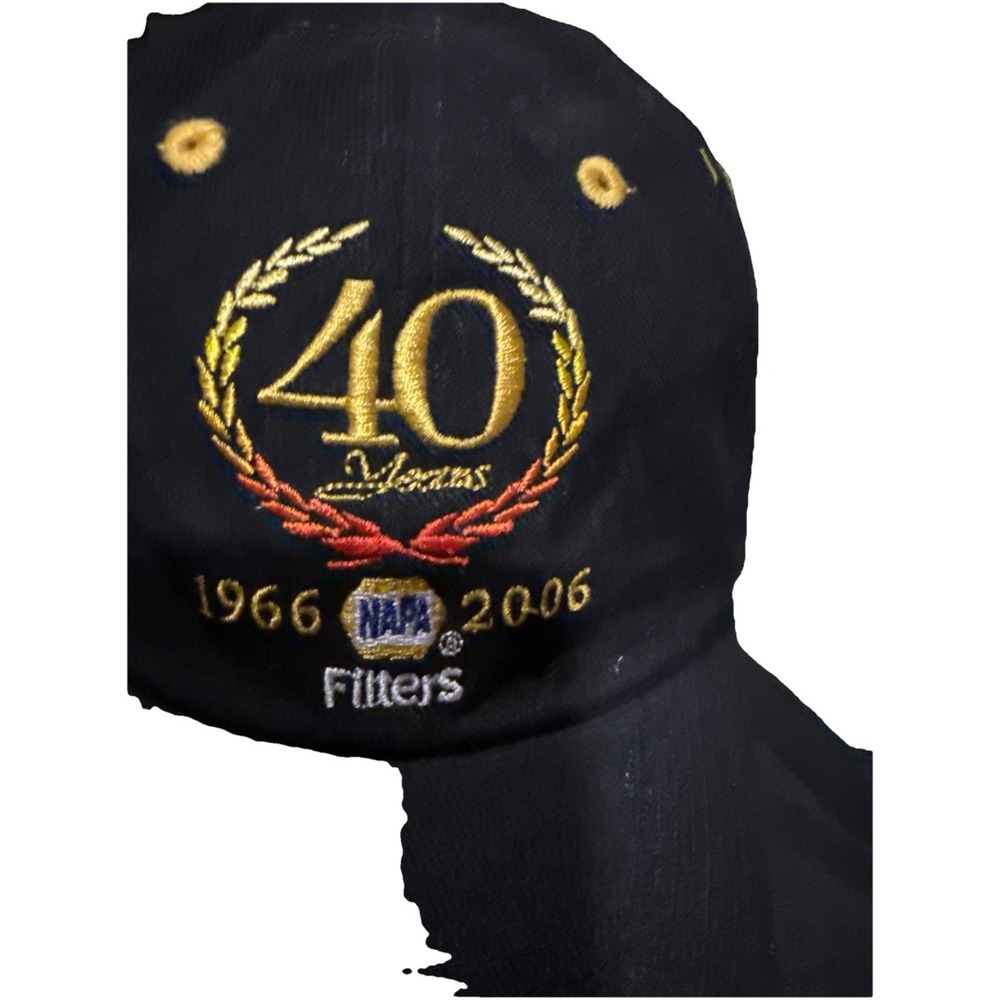 NAPA FILTERS 40 YEARS BASEBALL‎ HAT CAP BLACK EMBROIDERED ADVERTISING Adjustable
